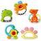 Baby Rattles Sets Teether, Shaker, Grab and Spin Rattle, Musical Toy Set, Early Educational Toys Gifts for 3, 6, 9, 12 Month Baby Infant, Newborn...