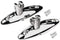 MIZUGIWA Boat Bimini Top Swivel Hinge Deck Quick Release, Swivel Side Mount Hinge 316 Stainless Steel Bimini Top Deck Hinge Marine Hardware with F...