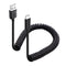 Cable Matters USB to USB C Coiled Cable with 3A/15W Fast Charging 1-4 Feet, Support Apple CarPlay, Android Auto, Coiled USB A to USB C Cable, for ...