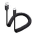 Cable Matters USB to USB C Coiled Cable with 3A/15W Fast Charging 1-4 Feet, Support Apple CarPlay, Android Auto, Coiled USB A to USB C Cable, for ...