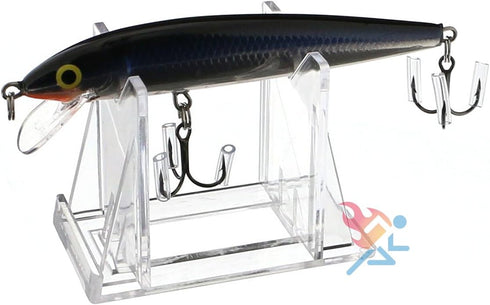 OnFireGuy 10pcs Fishing Lure Display Stands | Clear Acrylic Fishing Lure Easels | Accessories for Fishing & Decoration | 3-Piece Display Stand Mea...