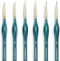 Transon Detail Thin Paint Brush Set 6pcs for Model Minature Craft and Art Painting Green...