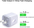 FiveBox Charger Block, USB Wall Charger, 3Pack Dual Port 2.1Amp Fast Charger Brick Base Adapter Charging Cube Plug Box for iPhone 16e 16 Pro Max 1...