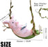 Pig Statue Garden Outdoor,Swing Garden Hanging Pig Resin Home Decor,Charmingly Naive Pig Decoration Garden Decor for Patio Yard Lawn Fence Pathway...