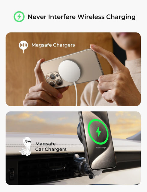 LISEN Ultra-Thin(0.4mm) for Magsafe Sticker, Powerful Magsafe Ring, Magsafe Ring Magnet Compatible with Magsafe Magnetic Wireless Charger for iPho...