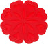 Allydrew, Multi-use Durable Flexible Non-Slip Insulated Trivet Silicone Pot Holders, Set of 4, Red Hearts...