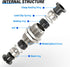 TAILONZ PNEUMATIC 4MM OD Straight Through Baffle Quick Insertion Trachea Connector PM-4?Pack of 10?...
