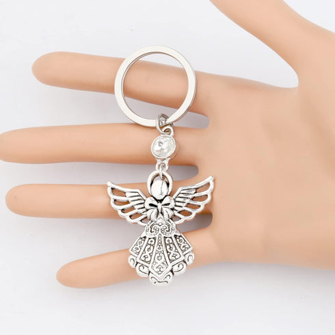 FUSTMW Angel Keychain Guardian Angel Gifts Faith Gifts Prayer gifts Blessing Gifts Guardian Angel Charm Key Chain Gifts...