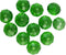 80Pcs 6mm Green Bicone Cryctal Glass Beads Briolette Rondelle Beads Faceted Spacer Beads for Jewelry Bracelet Making Beading Supplies Beads and Be...