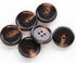 40PCS 1 inch (25mm) Suit 4-Hole Buttons Overcoat Resin Dark Brown Buttons Crafts DIY Projects...