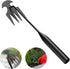 Weeding Artifact Uprooting Weeding Tool, Manganese Steel Forged Weed Puller 4 Teeth Dual Purpose Weeder, Multifunctional Hand Weeder Tool, for Eas...
