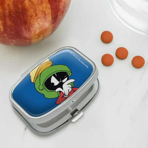 GRAPHICS & MORE Looney Tunes Marvin The Martian Rectangle 2-Compartment Pill Case Trinket Gift Box...