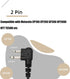 Retevis in-Ear Two-Way Radio Headset with Mic,Coil Tube, Compatible with Motorola CP100D CP185 CP200 CP200D GP300 GP2000 Mag ONE BRP40 A8 HYT TC61...
