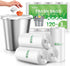 3 Gallon 120 Counts (fit 2.6-3.3 Gal) Small Trash Bags Garbage Bags by RayPard, 10-12 Liter Waste Basket Liner Fit 2.6,3.1,3.2,3.3 Gal Trash Can f...