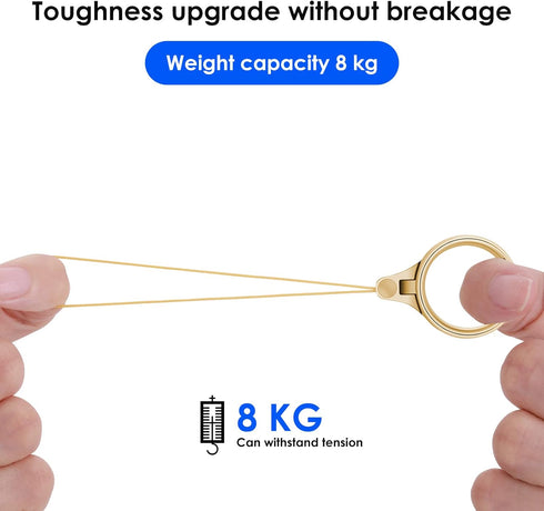 Cobee Cell Phone Ring Straps, 4 Pcs Phone Finger Ring Holders, Phone Grip Holder Phone Loop Charm Phone Ring Kickstand Holder Phone Finger Ring Ch...