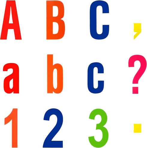 Tenare 268 Pcs Bulletin Board Letters Alphabet Letters Numbers and Punctuation Cutouts Letters Fun Bulletin Board Set for Classroom Chalkboard Bul...