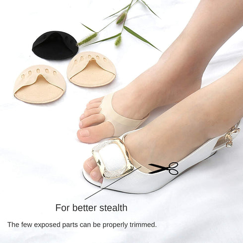 3pairs Foot Pads Reusable Soft Ball of Foot Cushions Forefoot Pads for Women?Sweat Absorbent Non-Slip Foot Cover Inner Socks?Prevention Pain Relie...