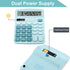 Office Calculators Desktop, 12-Digit Dual Power Cute Calculator with Large LCD Display Big Button for Office Home and School (Blue)...