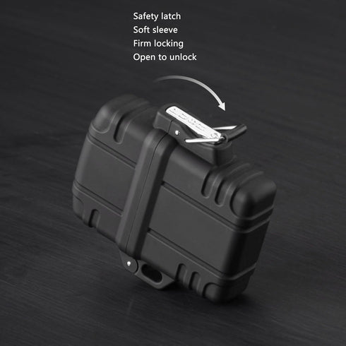 2 PCS Lighter Case, Waterproof Lighter Case Cover Holder Outdoor Survival Multipurpose Seal Lighter Pouch, Black......
