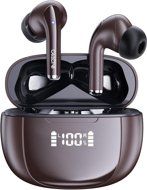 CALCINI Wireless Earbuds, Bluetooth Headphones 5.3 with LED Power Display Charging Case,True Wireless Earphones Deep Bass Stereo Sound TWS Microph...
