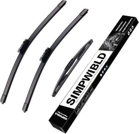 3 Factory Wiper blades Replacement For 2016-2021 Toyota CHR Original Equipment Replacement Windshield Wiper Blades Set 26"+16"+14" (Set of 3) Top ...