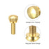 uxcell 10Pcs Knurled Thumb Screws, M5x16mm Brass Shoulder Bolts Stepped Grip Knobs Fasteners for PC, Electronic, Mechanical...