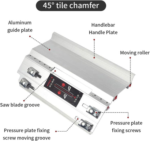 Chamfer Frame, 45 Degree Chamfer Frame Guide Angle Mount Beveled, Pneumatic Cutting Tool Aluminum Ceramic Marble Cutting Helper Guide Cutter Mill ...