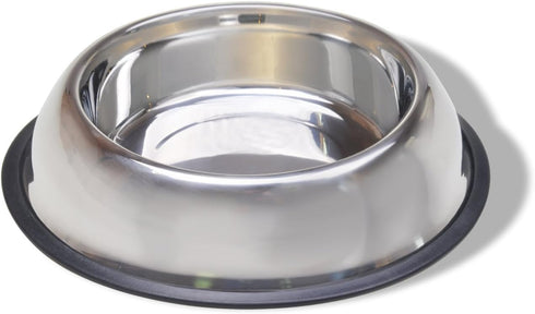 Van Ness Pets Medium Non Tip Stainless Steel Dog Bowl, 32 OZ Food and Water Dish, Wide Base Prevents Spills...
