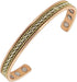 Elegant Design Magnetic Field Copper Bracelets with Ultra Strength Magnets - Unisex - Adjustable...