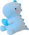 SQEQE Dinosaur Stuffed Animal, Loving Soft Dino Plush Toys with Holding Heart for Valentine Day, Sweet Romantic Anniversary Birthday Gift for Her ...