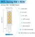 I-SHUNFA Wi-Fi Smart G9 LED Bulbs,Compatible with Alexa/Google Assistant, Dimmable,Warm White to Cool White, Brightness Adjustable 1%-100% 120V,0....