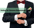 Mantieqingway Bow Ties for Men Bowtie Pocket Square Cufflinks Set Adjustable Pre-tied Bowtie Handkerchief for Wedding...