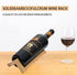 Single Wine Bottle Holder, Personalized Bamboo Wine Bottle Holder Stand Display Table Top Wine Rack Countertop Wine Holders Organizer for Dining T...