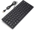 Arabic Keyboard, Wired Mini Portable Keyboard, USB Interface for Desktop Computer 78 Keys, Ultra-Thin Mini Industrial Silent Business Wired Keyboa...