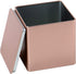 Tianhui Square Tin Can Empty Cube Steel Box Storage Container kit 65mm Series for Treats, Gifts, Favors, Loose Tea, Coffee and Crafts, Rose Gold, ...