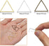 180pcs Earrings Beading Hoop 20mm Triangle Earring Hoops Beading Hoop Earrings Finding Triangle Linking Rings for DIY Jewelry Making Finding, Earr...