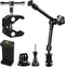 Camera Magic Arm articulating arm- 11 Inch Metal Adjustable Friction Articulated arm with Super Clamp/Phone Clip, for Various Action Camera/DSLR/L...