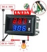 diymore 5PCS 0.28" Volt Amp Meter Digital Voltmeter Ammeter DC 100V 10A Waterproof Dual Display Current Voltage Meter Mini Ammeter Voltmeter 3 Bit...