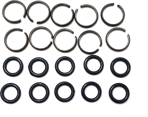 10 Sets 1/2" Impact Wrench Socket Retainer Retaining Ring with O-Ring,Impact Wrench Tool Accessories...