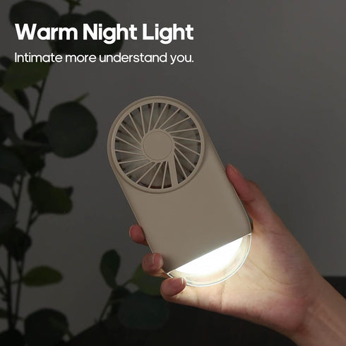 Rican Handheld Mini Fan with Bracket, Powerful Small Personal Portable Fan, 4 Speed Adjustable USB Rechargeable Cooling Fan, Lash Fan for Girls Wo...