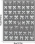 5D Embossed White Lace Bowknot Nail Art Stickers Pearl Bow Nail Stickers for Nail Art Supplies Retro Relief Bow Nail Decals Self-sdhsive Bow Stick...
