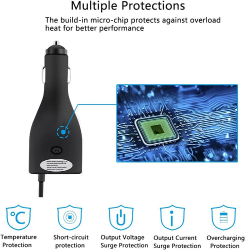 Surface Car Charger, 42W 12V 2.58A Power Supply for Microsoft Surface Pro 3/Pro 4/Pro 5/Pro 6, Surface Book, Surface Go, Surface Laptop with 5V 2....