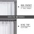 Tollpiz Short Sheer Curtains Linen Textured Bedroom Curtain Sheers Light Filtering Rod Pocket Voile Curtains for Living Room, 54 x 45 inches Long,...