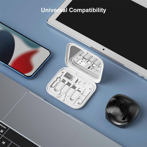 USB-C to USB Adapter, USB C to Lighting Cable Box Contains Makeup Mirror/USB C Cable/Micro USB to USB C/USB A to USB C, Cell Phone OTG Adapters fo...