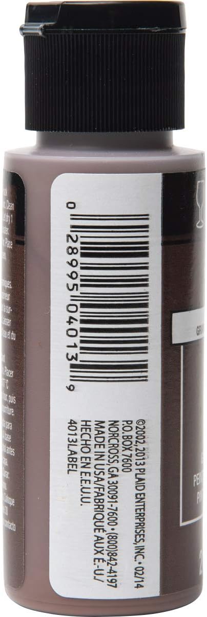 FolkArt Enamel Glass & Ceramic Paint in Assorted Colors (2 oz), 4013, Coffee Bean...