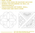 Quilting Creations Stencils for Machine and Hand Quilting | Set of 2 Reusable Motif and Triangular Design Plastic Quilt Stencil for Borders, Backg...