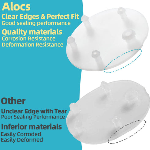 Replacement for Vormax Toilet Tank Silicone Flapper Seal Gasket 3'' - Fit for American Standard 7381424-100.0070A (2 Pack)...