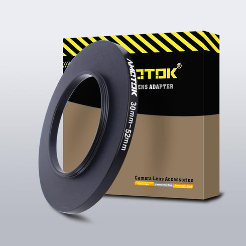 30mm Lens to 52mm Camera Lens adapter,30mm to 52mm Filter Step up Ring Adapter Ring,Compatible All 52mm Filter Accessory...