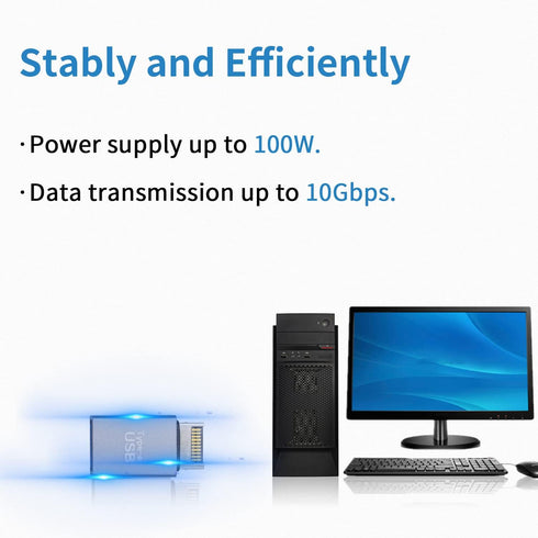 Duttek USB 3.1 Motherboard Adapter Converter 1 Pack, 10Gbps High Speed 3.1 USB Type-E Male to USB3.0 Female Motherboard Internal Adapter for Compu...