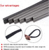 4-Piece Bracketless Wiper Rubber Filler Strip, 26 Inch Size Adjustable Wiper Substitution Rubber, Suitable for Front, Rear Windshield, Doors, Wind...